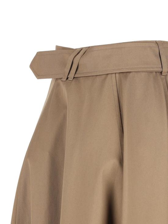 25FW 버버리 개버딘 트렌치 미디 스커트 8113541A3324 AI25 CLAY BROWN - BURBERRY