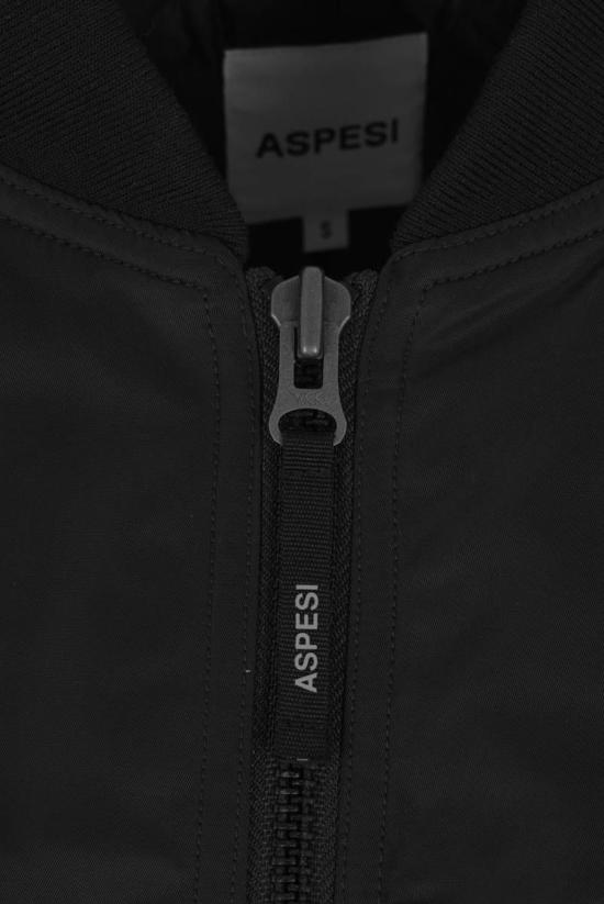 25FW 아스페시 새틴 봄버 자켓  5N04D53610241 Black - ASPESI