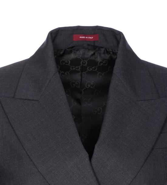 25FW 구찌 더블 브레스티드 울 자켓 840785Z7ASP1054 SLATE GREY - GUCCI