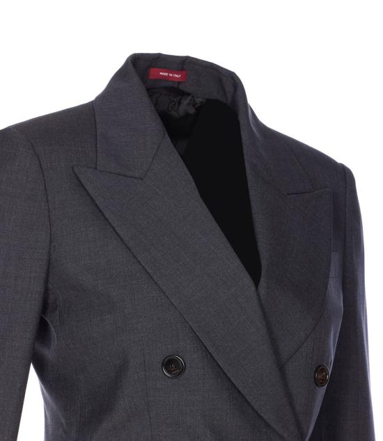 25FW 구찌 더블 브레스티드 울 자켓 840785Z7ASP1054 SLATE GREY - GUCCI