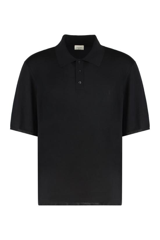 25FW 생로랑 긴팔 셔츠 841679Y75YW 1000 Black