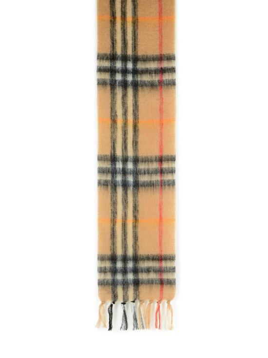 25FW 버버리 체크 모헤어 울 스카프 8112967B9719 Beige - BURBERRY