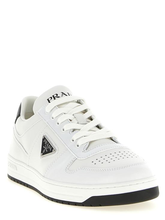 26FW 프라다 다운타운 레더 스니커즈 2EE364FD0033LJ6F0964 White - PRADA