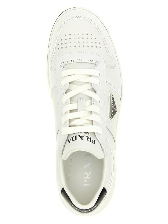 26FW 프라다 다운타운 레더 스니커즈 2EE364FD0033LJ6F0964 White - PRADA