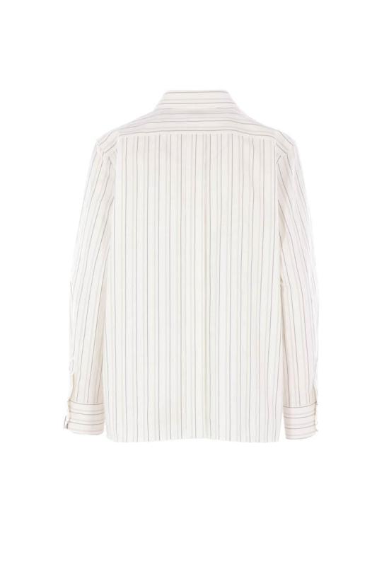 25FW 생로랑 긴팔 셔츠 848033Y7K191332 CRAIE KAKI MARRON - SAINT LAURENT