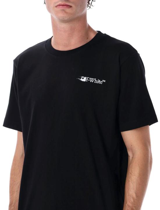 25FW 오프화이트 반팔 티셔츠 25AOMAA027F25JER007 1001 Black - OFF WHITE
