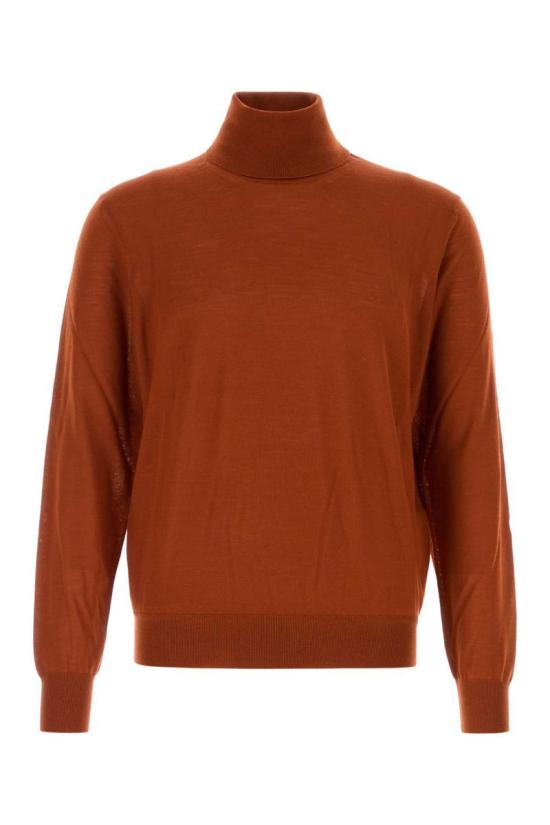 25FW 생로랑 울 터틀넥 스웨터  821739Y76GM 6160 BRIQUE