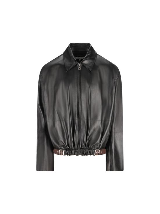 25FW 로에베 가죽 자켓 H526Y34L931100 AI25 Black