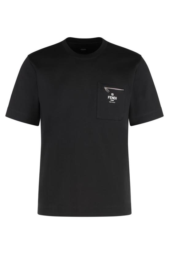 25FW 펜디 반팔 티셔츠 FY0936ARYR F0QA1 Black