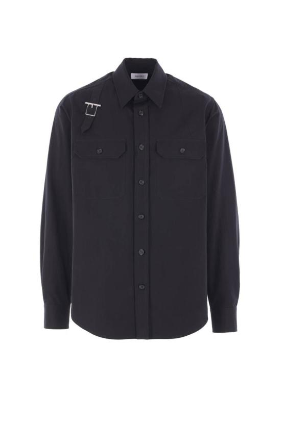 25FW 알렉산더 맥퀸 긴팔 셔츠 838500QSAA91000 Black