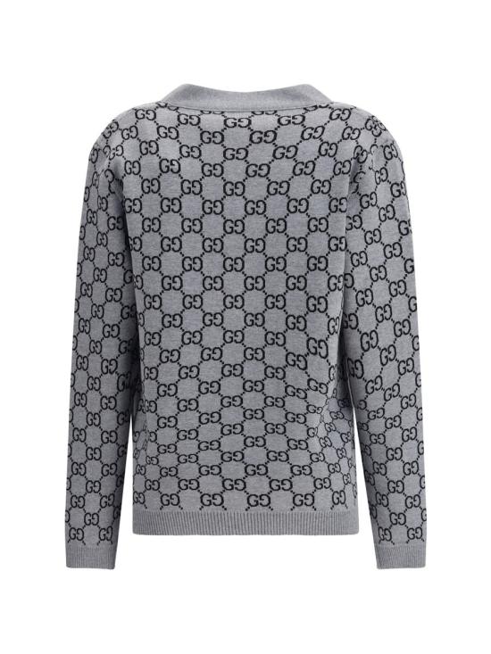 25FW 구찌 리버서블 GG 울 자카드 가디건  798157XKEJP 1045 Black - GUCCI