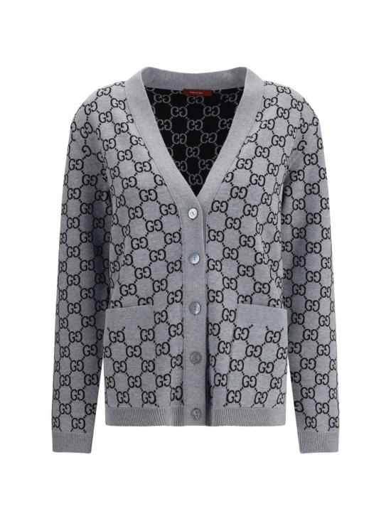 25FW 구찌 리버서블 GG 울 자카드 가디건  798157XKEJP 1045 Black