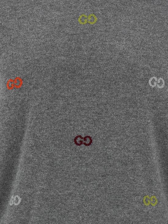 25FW 구찌 자수 로고 스웨터  833668XKEYH1015 GRAY - GUCCI