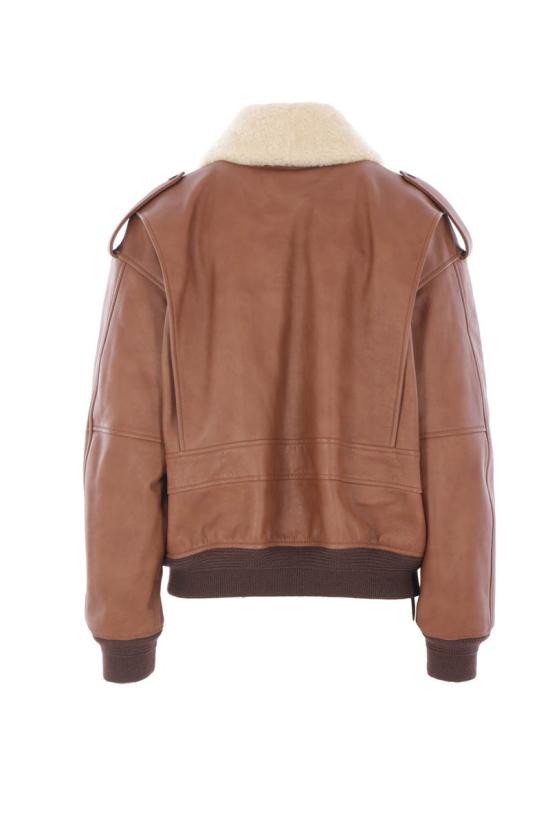 25FW 생로랑 자켓 843525YCTE22146 MARRON TERRACOTTA NOIX - SAINT LAURENT