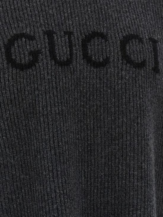 25FW 구찌 울 캐시미어 립 니트 스웨터 833499XKEYJ1043 GRAY - GUCCI