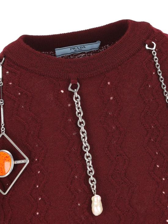 25FW 프라다 스웨터 P24V2H17KDF0399 AI25 PINK - PRADA