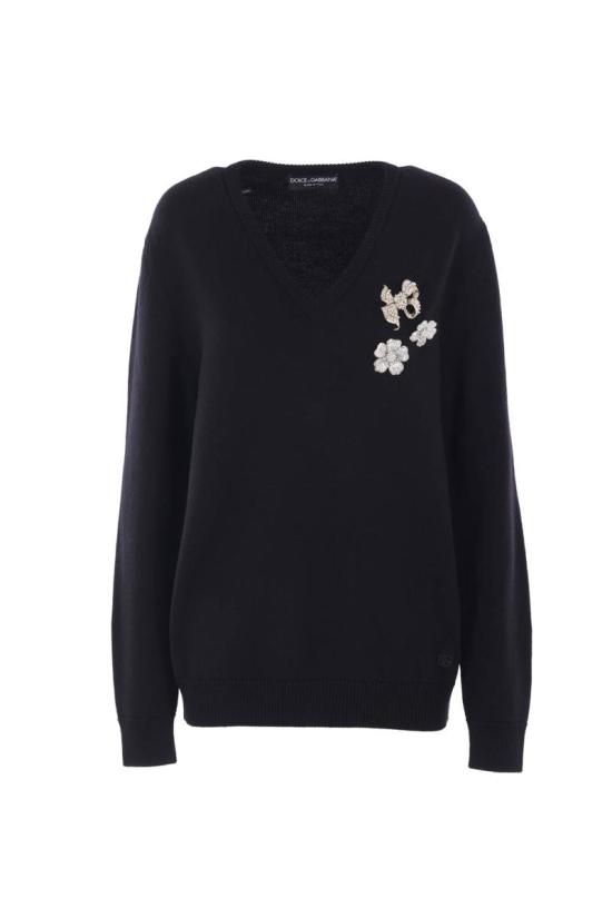 25FW 돌체앤가바나 스웨터 FXY19ZJCVXNN0000 Black
