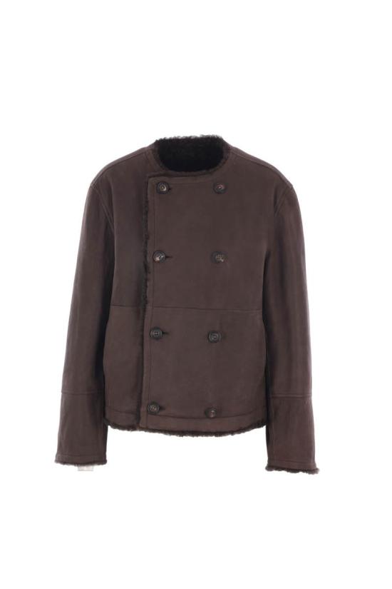 25FW 브루넬로 쿠치넬리 리버시블 크롭 자켓 MPMBP7426C2390 Brown - BRUNELLO CUCINELLI