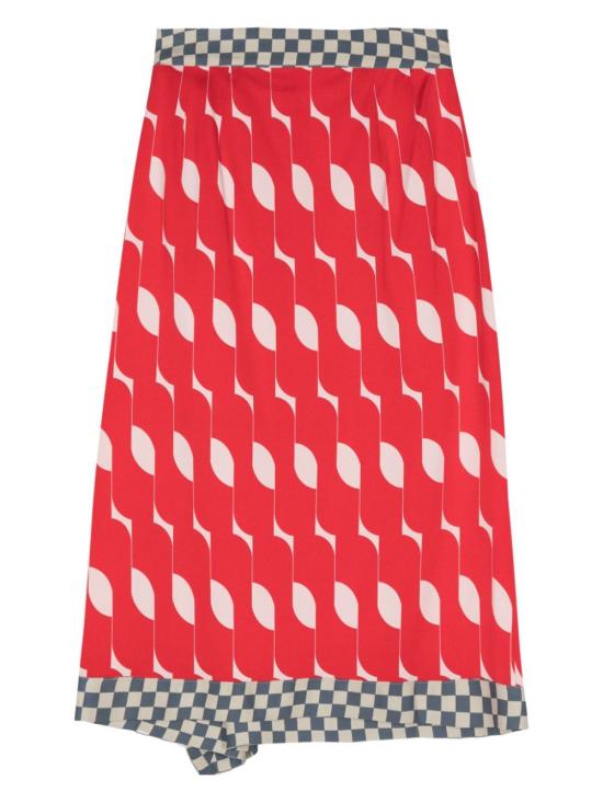  드리스 반 노튼 미디 스커트 2410108308111 RED 352 - DRIES VAN NOTEN