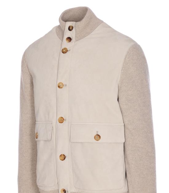 25FW 브루넬로 쿠치넬리 자켓 MPCLF1955 CVI78 White - BRUNELLO CUCINELLI