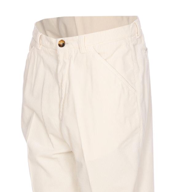 25FW 브루넬로 쿠치넬리 스트레이트 팬츠 M280UH0660 C6007 White - BRUNELLO CUCINELLI