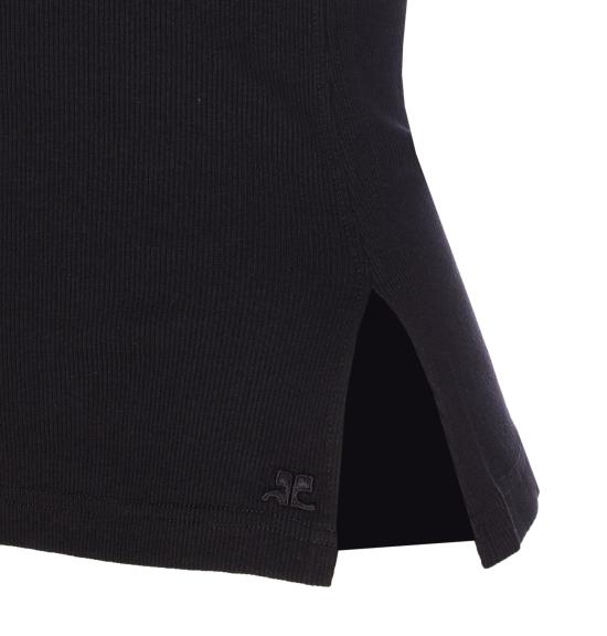 25FW 쿠레쥬 긴팔 티셔츠 425JDE146JS0194 9999 Black - COURREGES