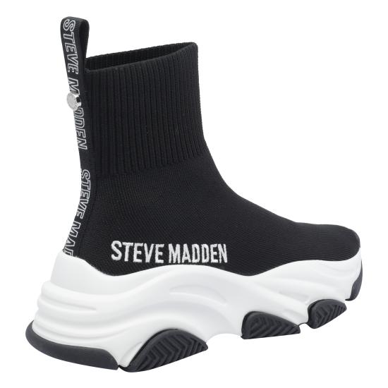 25FW 스티브매든 부츠 PRODIGY BLACK WHITE Black - STEVE MADDEN