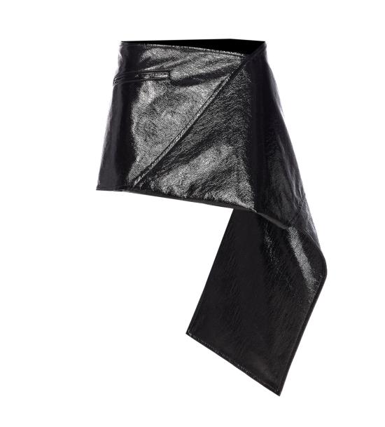 25FW 쿠레쥬 미디 스커트 425CJU319VY0014 9999 Black