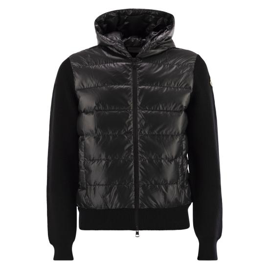 25FW 몽클레어 숏패딩 울 후드 집업 K20919B00041 BLACK