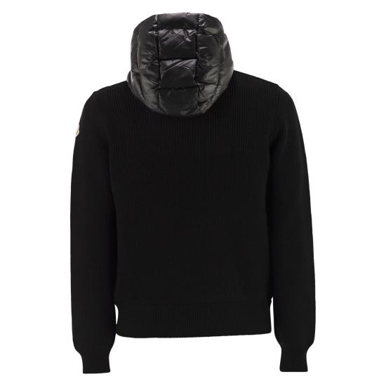 25FW 몽클레어 숏패딩 울 후드 집업 K20919B00041 BLACK - MONCLER