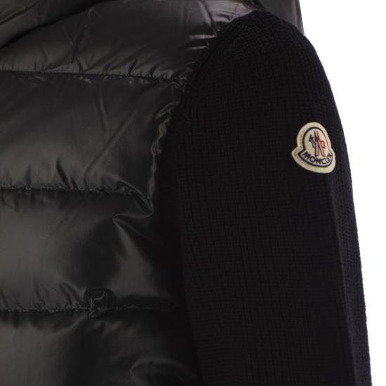 25FW 몽클레어 숏패딩 울 후드 집업 K20919B00041 BLACK - MONCLER