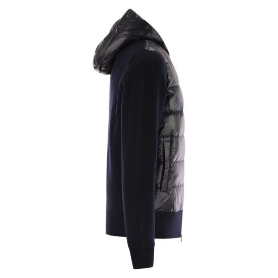 25FW 몽클레어 숏패딩 울 후드 집업 K20919B00041 NAVY - MONCLER