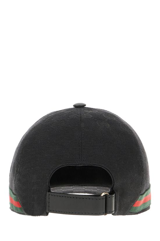 26SS 구찌 웹 디테일 GG 캔버스 베이스볼 캡 200035KQWBG 1060 Nero - GUCCI