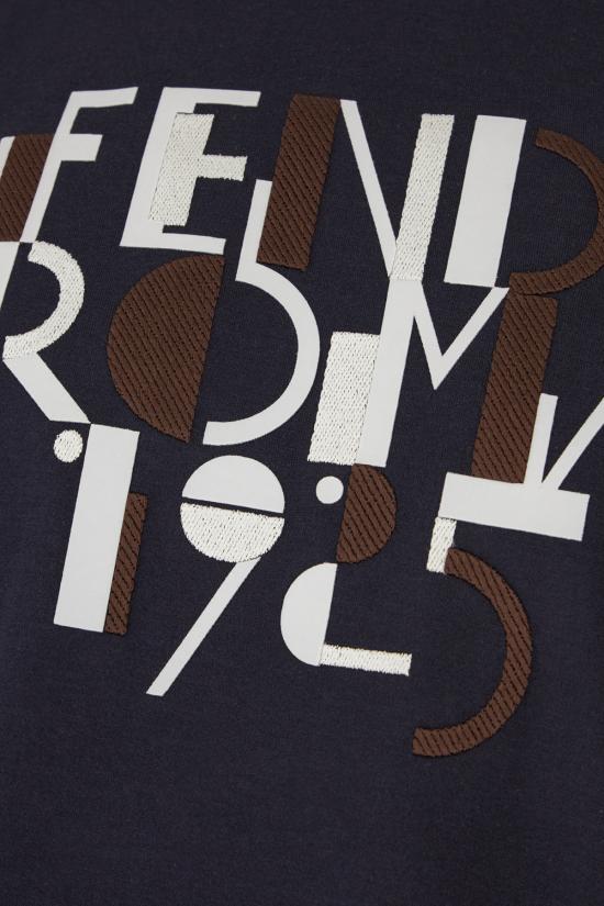 25FW 펜디 반팔 티셔츠 FY0936AVOH F0PTH Blu - FENDI