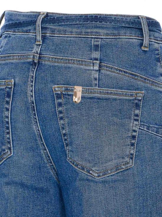 25FW 리우조 스트레이트 팬츠 UF5101D026478899 Blue - LIU JO