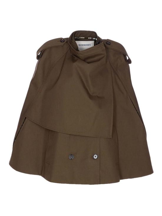  버버리 본딩 코튼 트렌치 케이프 8113209 Green