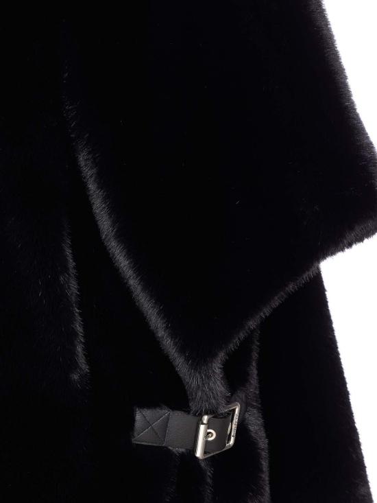  핑코 페이크 퍼 케이프 103837A2PIZ99 Black - PINKO