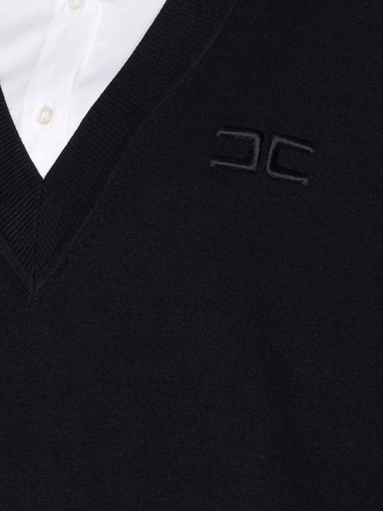 25FW 엘리자베타프랜치 긴팔 티셔츠 AM09T56E2222 Black - ELISABETTA FRANCHI