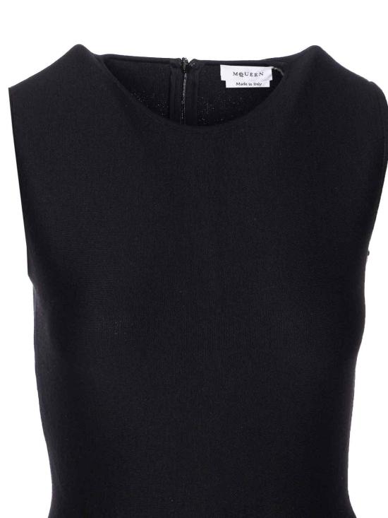 25FW 알렉산더 맥퀸 미디 스커트 839750Q1BEG1010 Black - ALEXANDER MCQUEEN