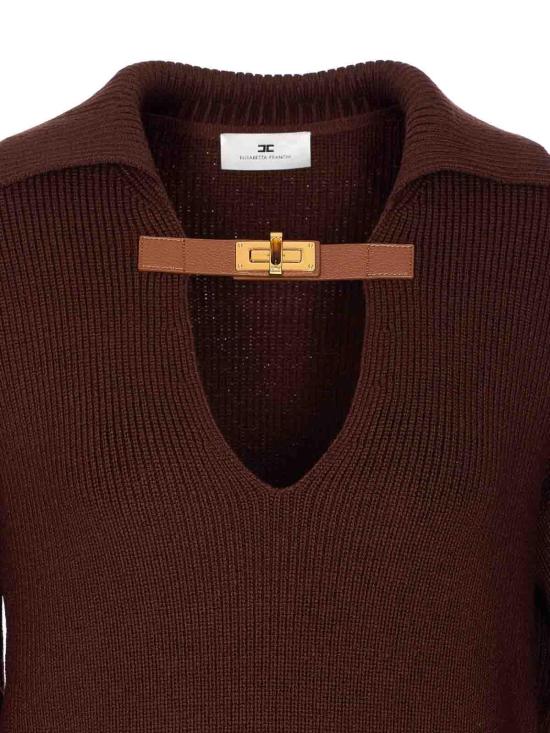 25FW 엘리자베타프랜치 가디건 MK06S56E2EA3 Brown - ELISABETTA FRANCHI