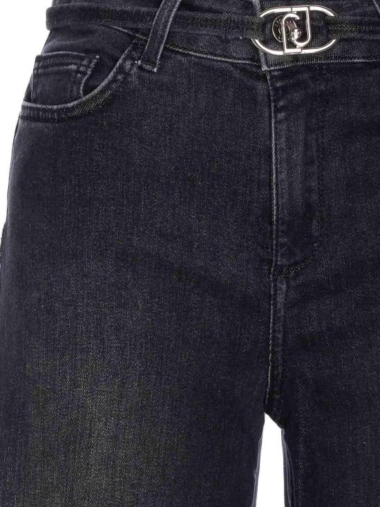 25FW 리우조 스트레이트 팬츠 UF5100D026487451 Black - LIU JO