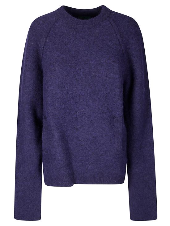 25FW 제지아 후드 티셔츠 PW25MJDMJD625M 2961 BLUE WOOL BLEND