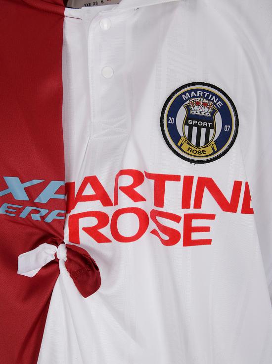 25FW 마틴로즈 반팔 티셔츠 189JT14053 WHT WHITE BURGUNDY - MARTINE ROSE