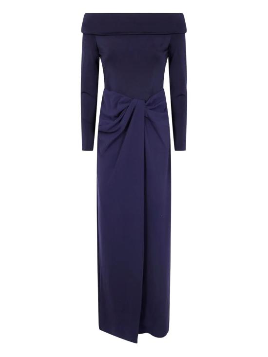 25FW 랄프 로렌 롱 원피스 253982108 002 LIGHTHOUSE NAVY - RALPH LAUREN