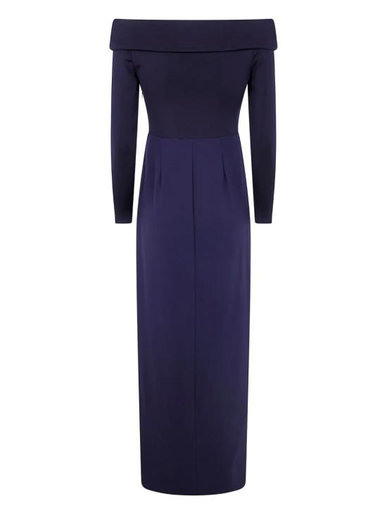 25FW 랄프 로렌 롱 원피스 253982108 002 LIGHTHOUSE NAVY - RALPH LAUREN