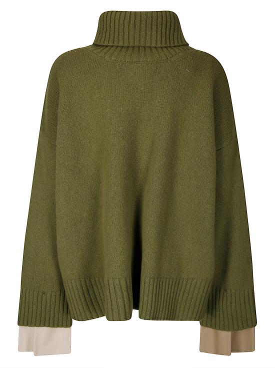 25FW 제지아 후드 티셔츠 PW25MJDMJD634M CHCLTEOLVWOOL CHOCOLATEANDOLIVEWOOL - JEJIA