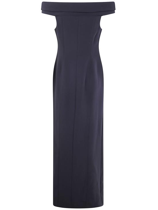 25FW 랄프 로렌 롱 원피스 253982109 001 BLACK - RALPH LAUREN