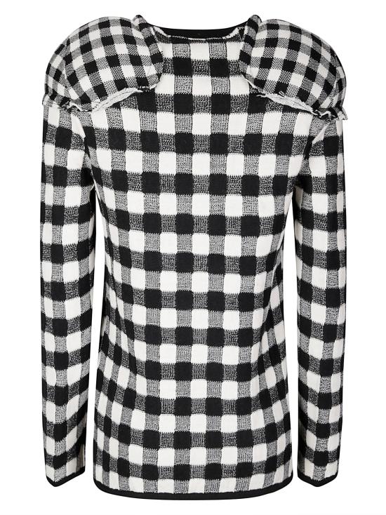 25FW 꼼데가르송 후드 티셔츠 GPN009W25 1 BLACK OFF WHITE - COMME DES GARCONS