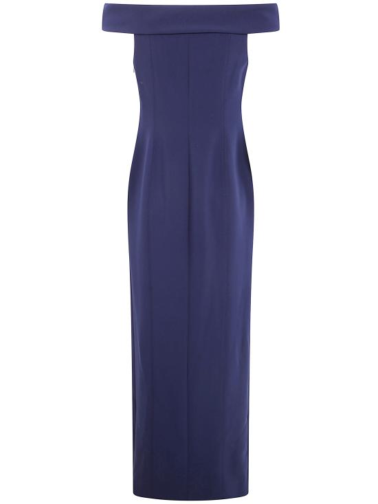 25FW 랄프 로렌 롱 원피스 253982109 002 LIGHTHOUSE NAVY - RALPH LAUREN