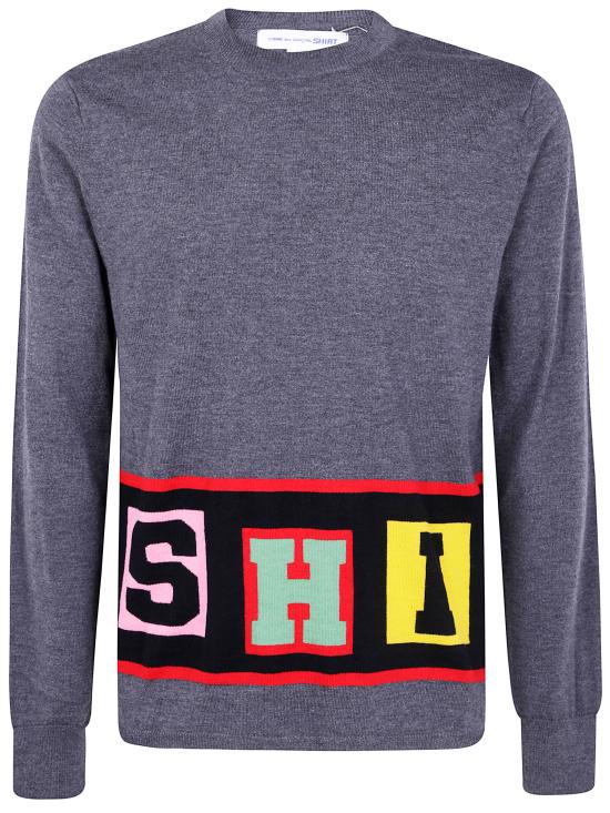 25FW 꼼데가르송 크루넥 스웨터 FP N001 3 GREY